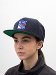 Бейсболка AMERICAN NEEDLE арт. 42832A-NYR New York Rangers Fleck NHL (темно-синий)